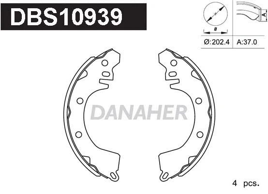 Brake Shoe Set (DBS10939)