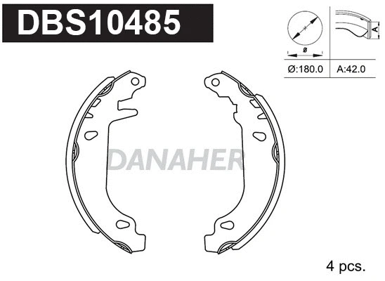 Brake Shoe Set (DBS10485)