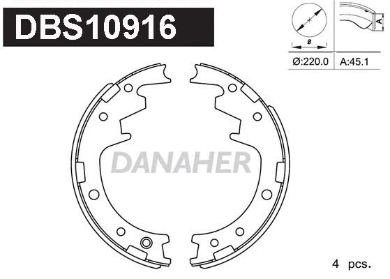 Brake Shoe Set (DBS10916)