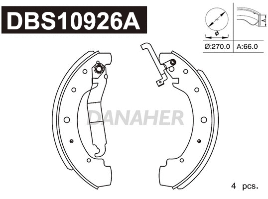 Brake Shoe Set (DBS10926A)