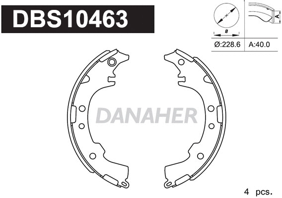 Brake Shoe Set (DBS10463)