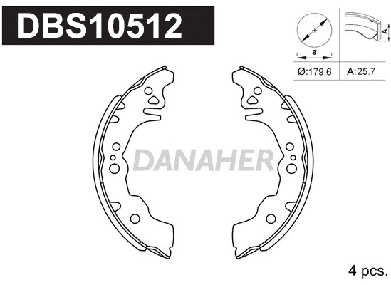 Brake Shoe Set (DBS10512)