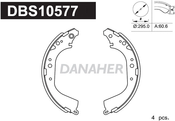 Brake Shoe Set (DBS10577)