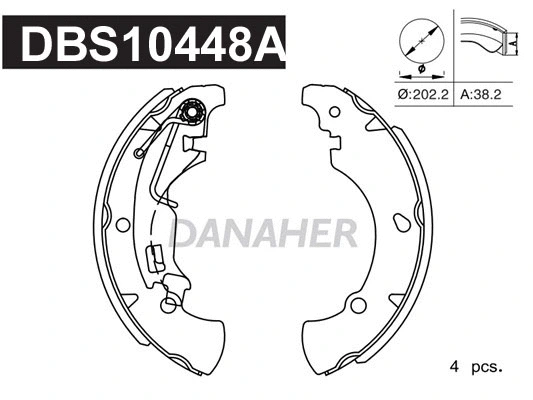Brake Shoe Set (DBS10448A)