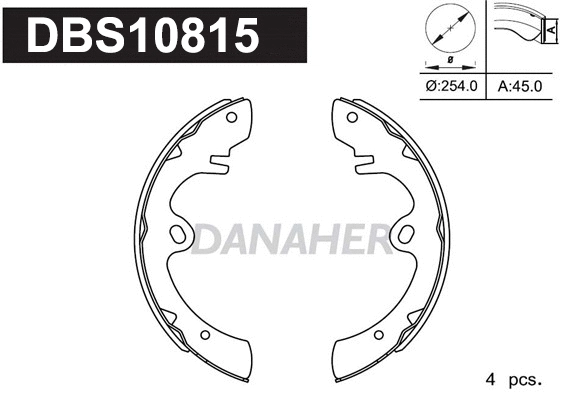 Brake Shoe Set (DBS10815)