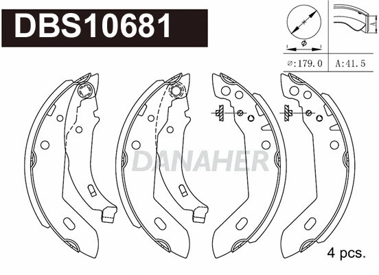 Brake Shoe Set (DBS10681)