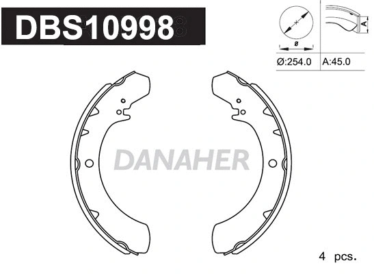 Brake Shoe Set (DBS10998)