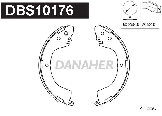 Brake Shoe Set (DBS10176)