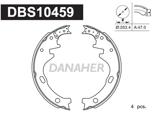 Brake Shoe Set (DBS10459)