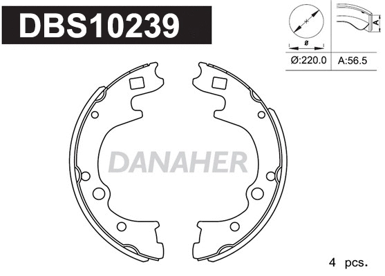 Brake Shoe Set (DBS10239)