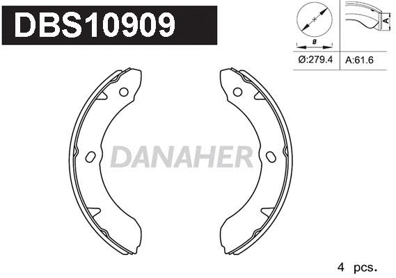 Brake Shoe Set (DBS10909)