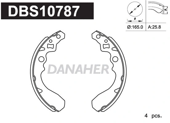 Brake Shoe Set (DBS10787)