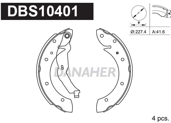 Brake Shoe Set (DBS10401)