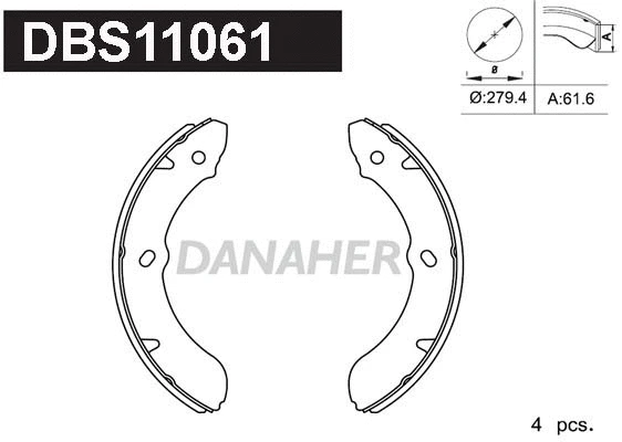 Brake Shoe Set (DBS11061)