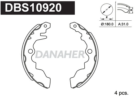 Brake Shoe Set (DBS10920)