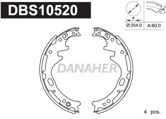 Brake Shoe Set (DBS10520)