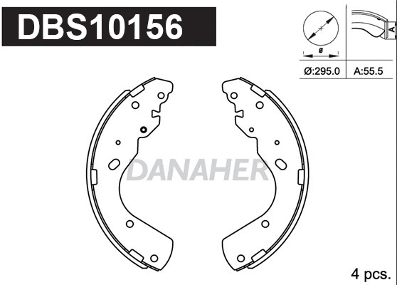 Brake Shoe Set (DBS10156)
