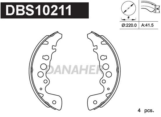 Brake Shoe Set (DBS10211)