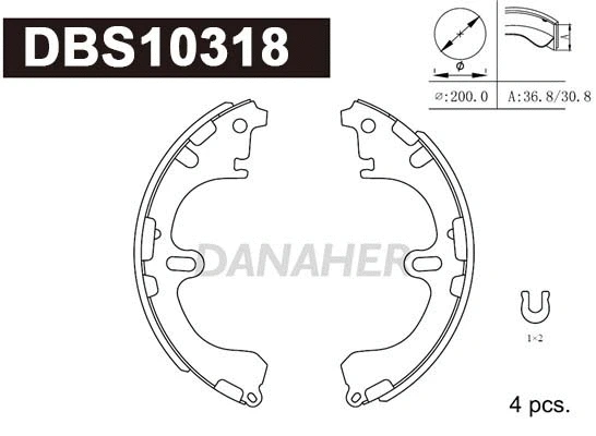 Brake Shoe Set (DBS10318)