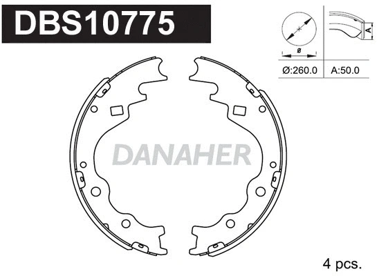 Brake Shoe Set (DBS10775)