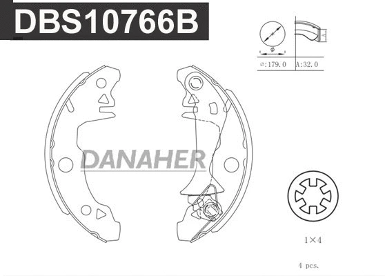 Brake Shoe Set (DBS10766B)