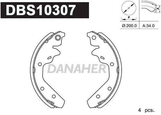 Brake Shoe Set (DBS10307)
