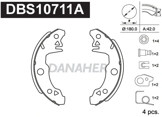 Brake Shoe Set (DBS10711A)