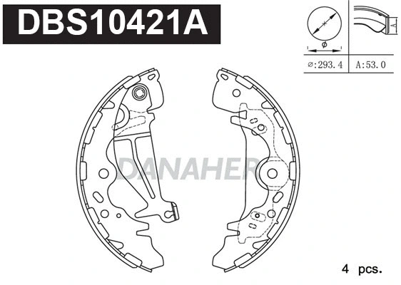 Brake Shoe Set (DBS10421A)