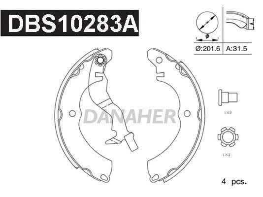 Brake Shoe Set (DBS10283A)