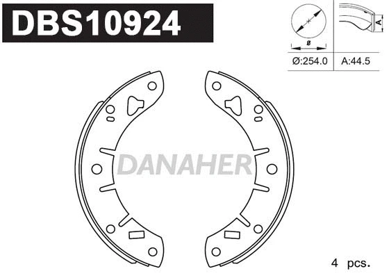 Brake Shoe Set (DBS10924)