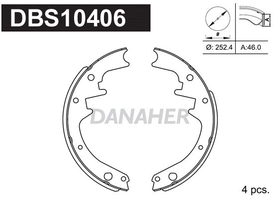 Brake Shoe Set (DBS10406)