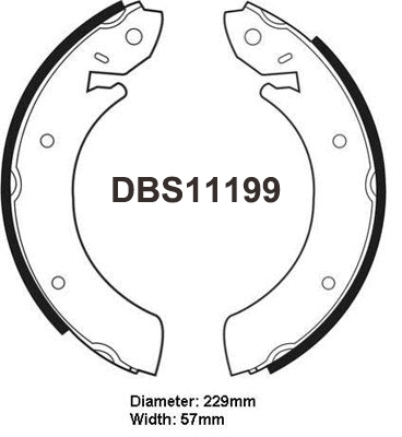 Brake Shoe Set (DBS11199)