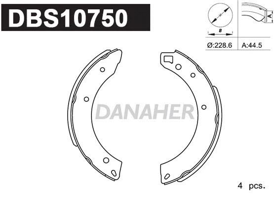 Brake Shoe Set (DBS10750)