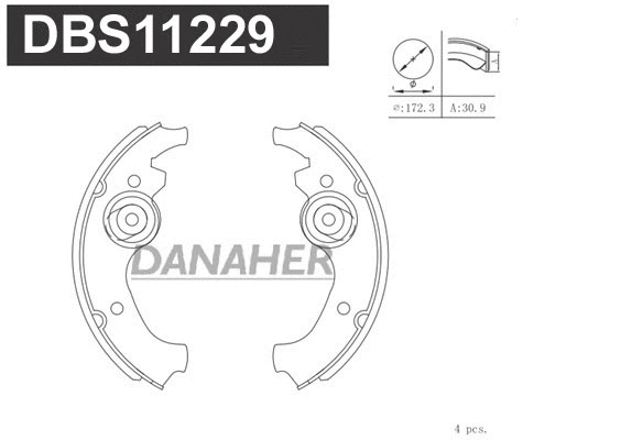 Brake Shoe Set (DBS11229)