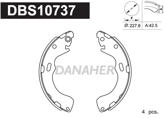 Brake Shoe Set (DBS10737)