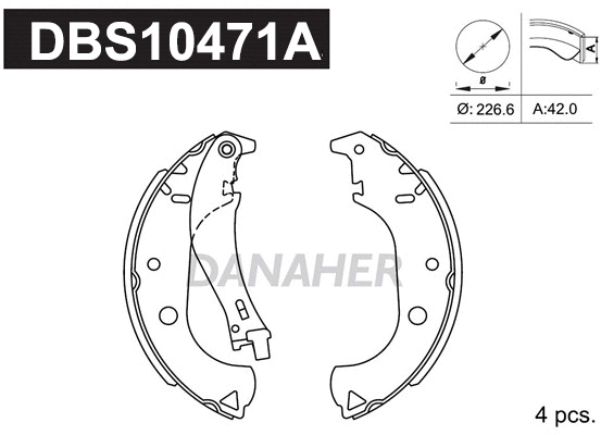 Brake Shoe Set (DBS10471A)