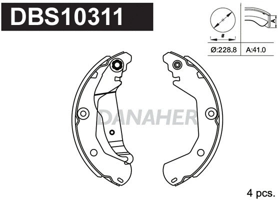 Brake Shoe Set (DBS10311)