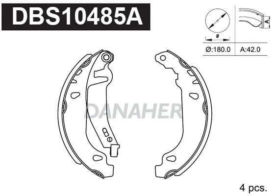 Brake Shoe Set (DBS10485A)