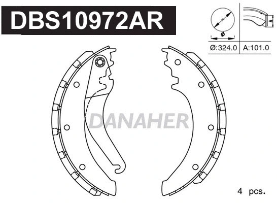 Brake Shoe Set (DBS10972AR)