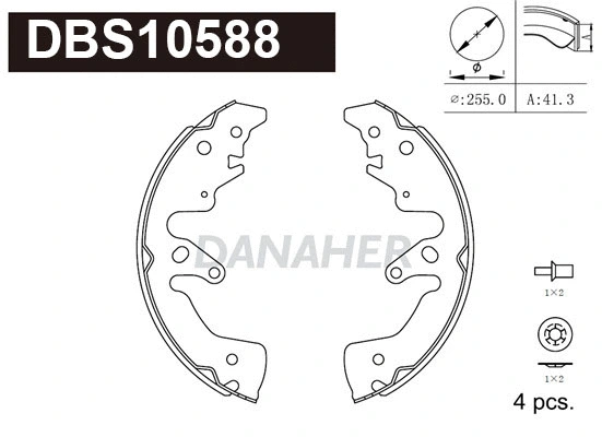 Brake Shoe Set (DBS10588)