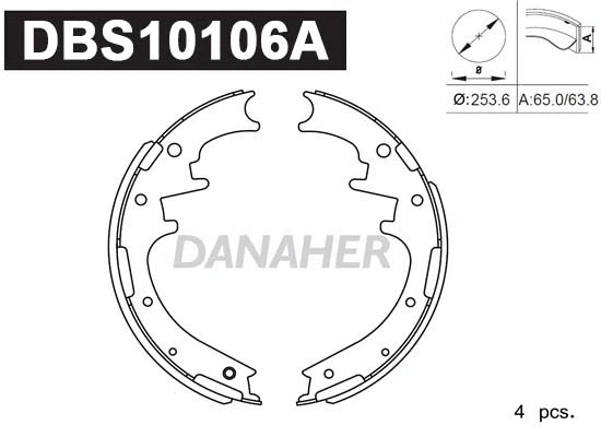 Brake Shoe Set (DBS10106A)