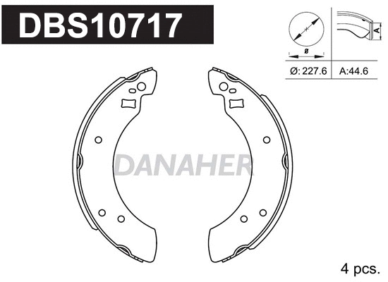 Brake Shoe Set (DBS10717)