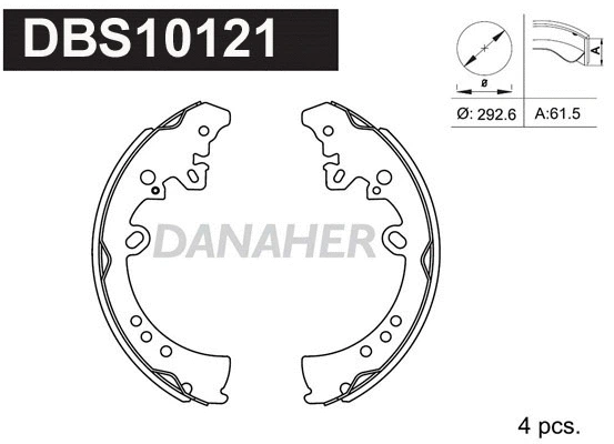 Brake Shoe Set (DBS10121)