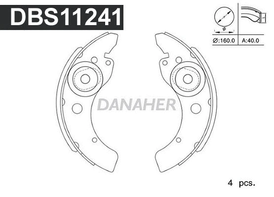 Brake Shoe Set (DBS11241)