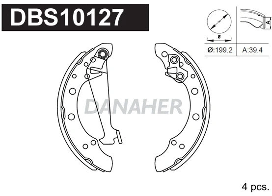 Brake Shoe Set (DBS10127)