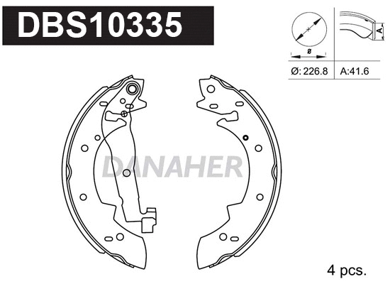 Brake Shoe Set (DBS10335)