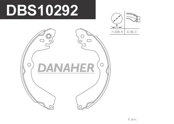 Brake Shoe Set (DBS10292)
