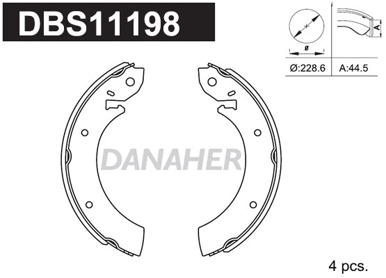 Brake Shoe Set (DBS11198)
