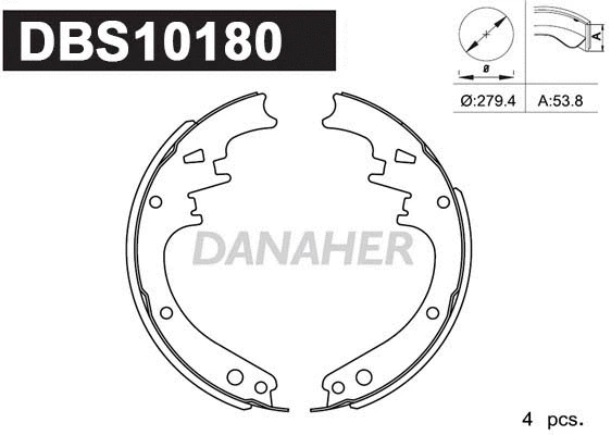 Brake Shoe Set (DBS10180)