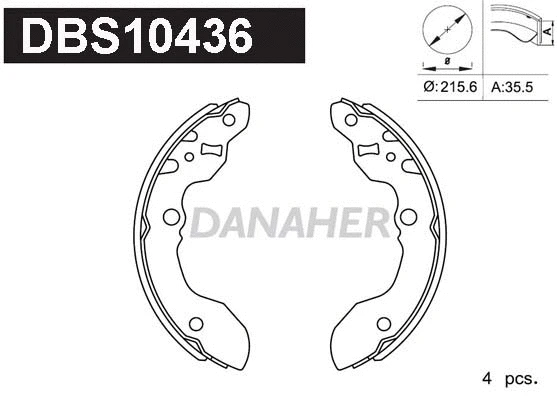 Brake Shoe Set (DBS10436)